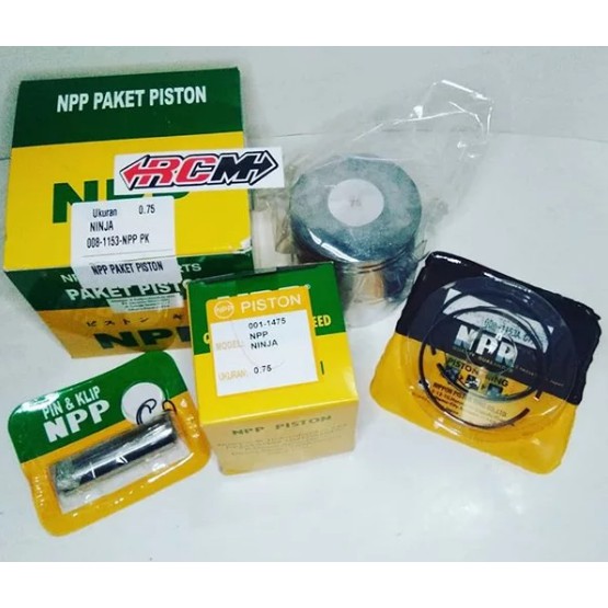 PISTON KIT SEHER SEKER KIT SET KAWASAKI NINJA 2TAK 2 TAK OS OVERSIZE STD 0.25 25 50 75 100 150 200 ORIGINAL NPP ASLI