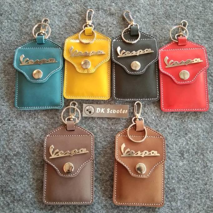 vespa gantungan kunci STNK logo vespa varian warna