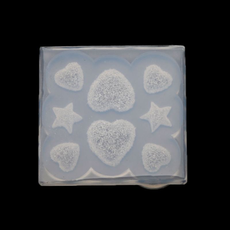 SIY  Sugar Star Heart Soft Candy Pendant Mold Gummy Candy Hairpin Slilcone Resin Mold