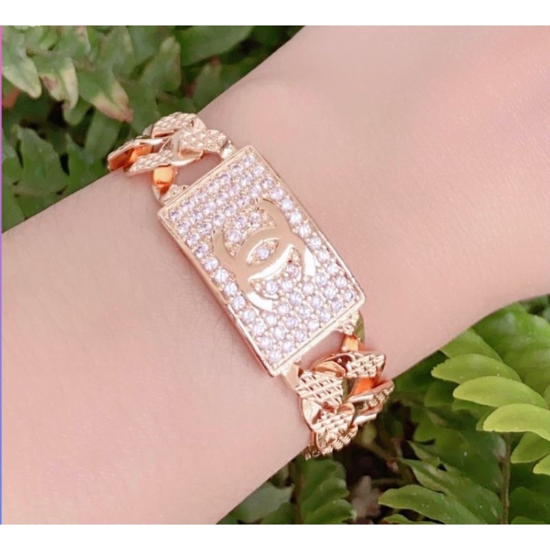 Gelang Xuping Gold Gelang Tangan Dewasa Rantai Permata Hace G02