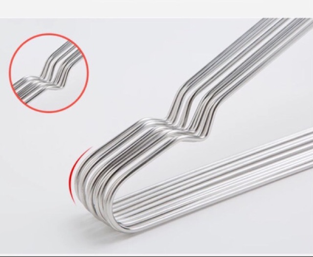 6pcs Hanger gantungan baju tebal tainless steel 42CM
