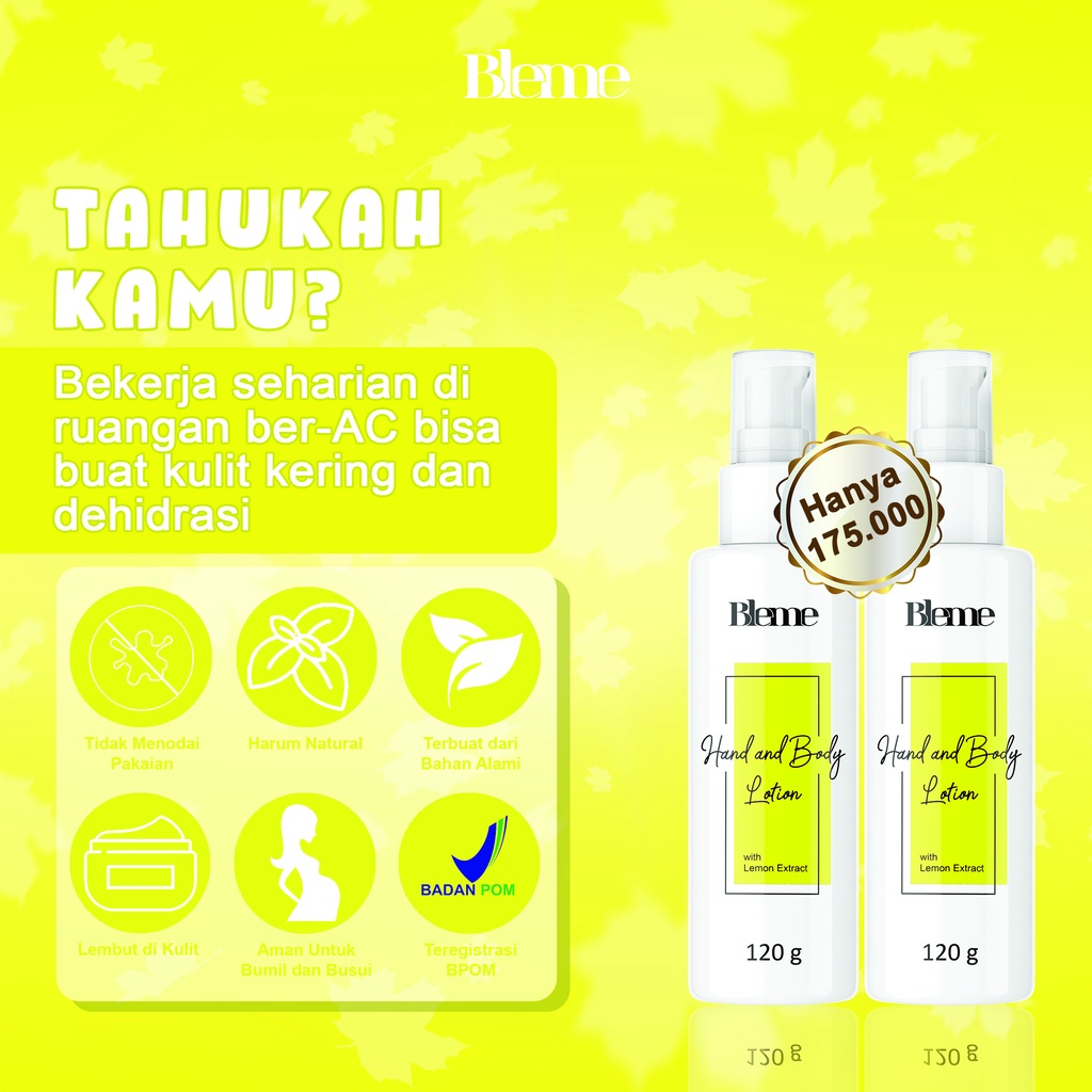 Bleme ASLI MURAH  Body Lotion Asli Whitening BPOM  |Bleme Hand and Body Lotion Whitening BPOM 100% RESMI ORIGINA