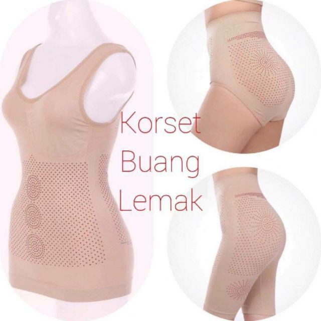 [COD] +BOX KORSET FULL BODY INFRA MERAH ALL SIZE | BAJU PELANGSING MONA LISA Warna Hitam dan Krem