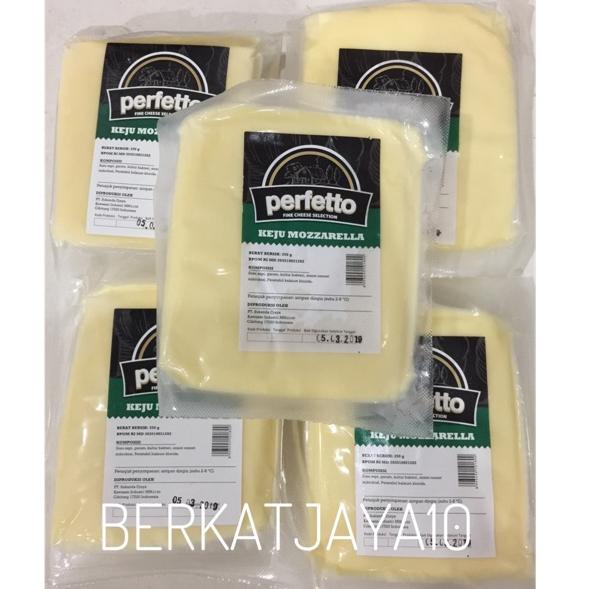 

Promo - Keju Mozzarella 250 GRAM Perfetto Cheese Keju Mozarella ✔