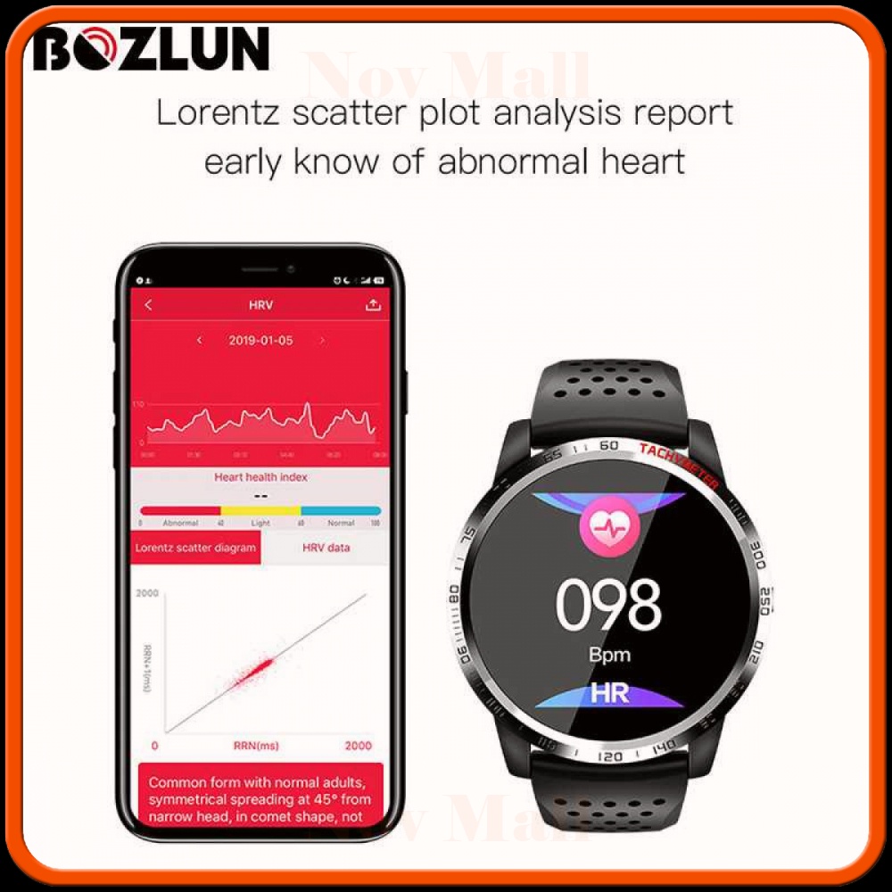 SKMEI Bozlun Smartwatch Jam Tangan Heart Rate Calorie - W3