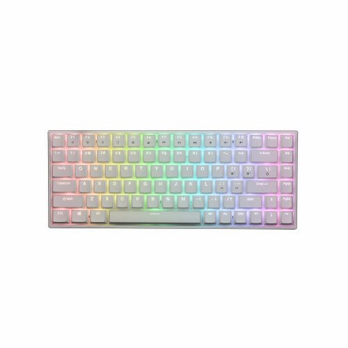 MECA 8X White - Switch Blue Digital Alliance Keyboard Gaming MECA 8X White RGB LED Light 84 Keys with Detachable Cable Type C to USB