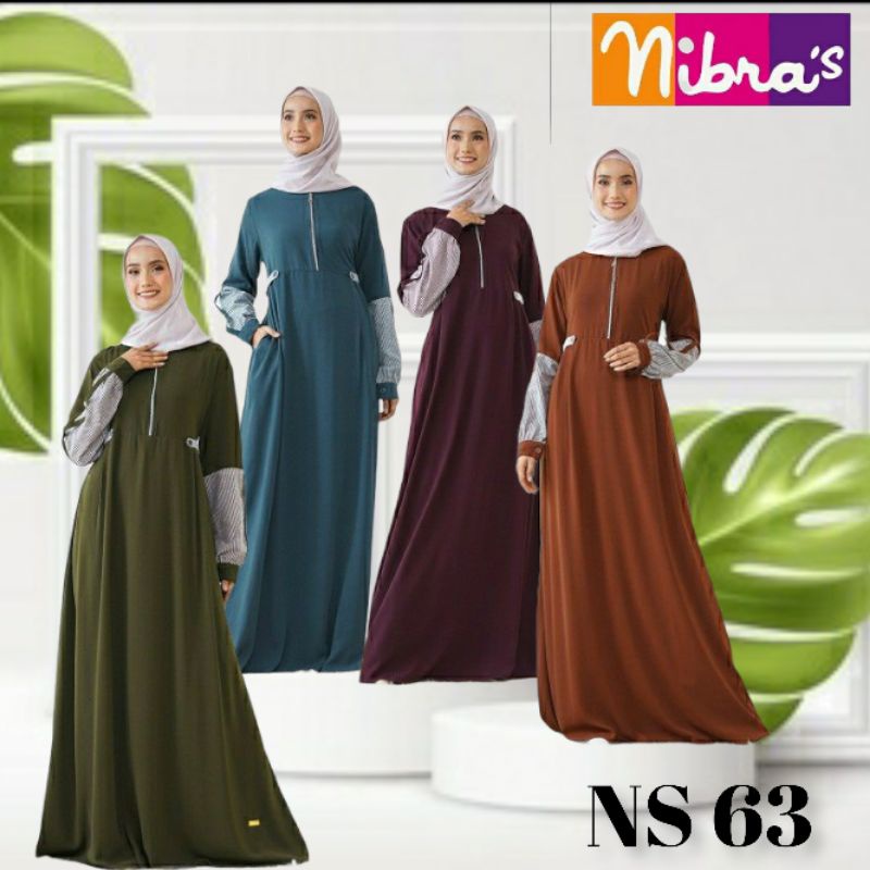 GAMIS NS 63 FASHIONABLE SYARI ||  NIBRAS