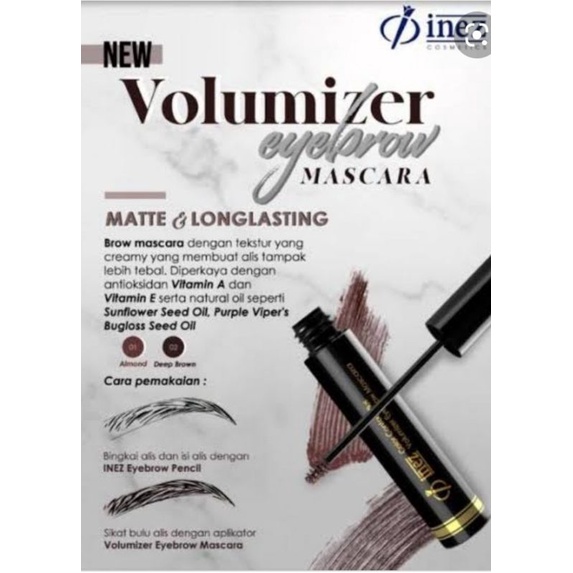 inez volumizer eyebrow mascara