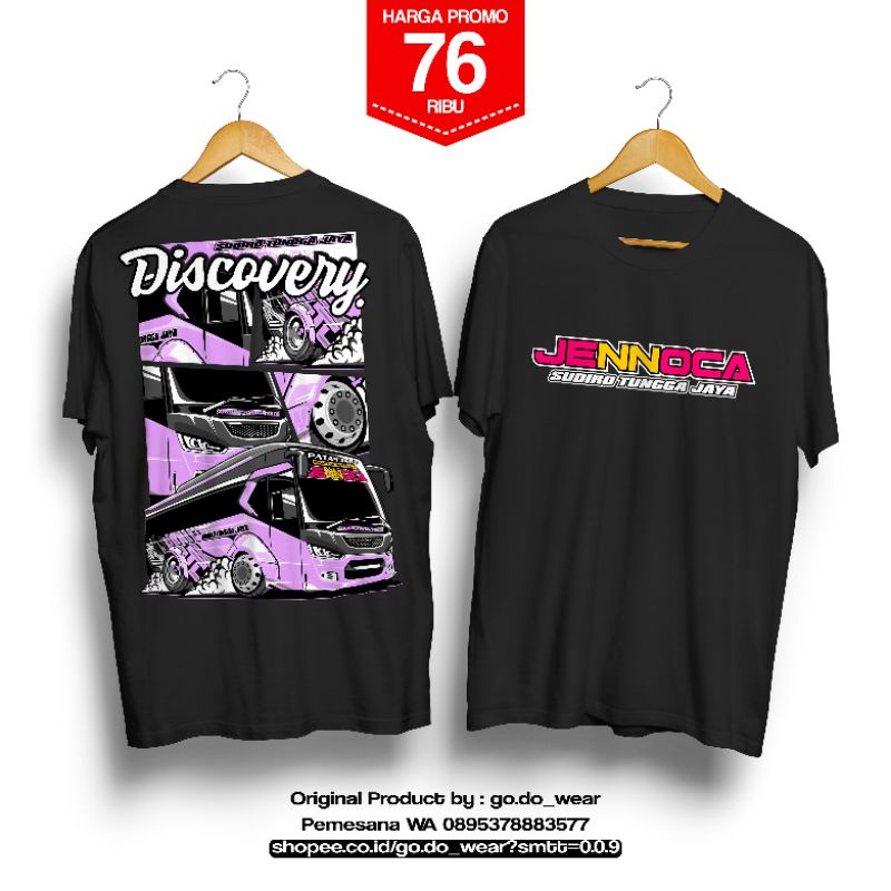 kaos bus Discovery (sugeng rahayu & STJ Jennoca)