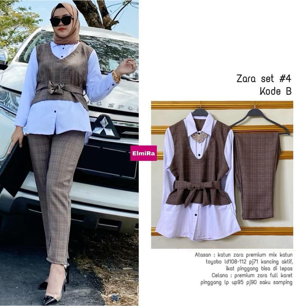 BAJU SETELAN WANITA SETELAN CELANA WANITA BAJU KERJA ZARA BAJU KANTORAN