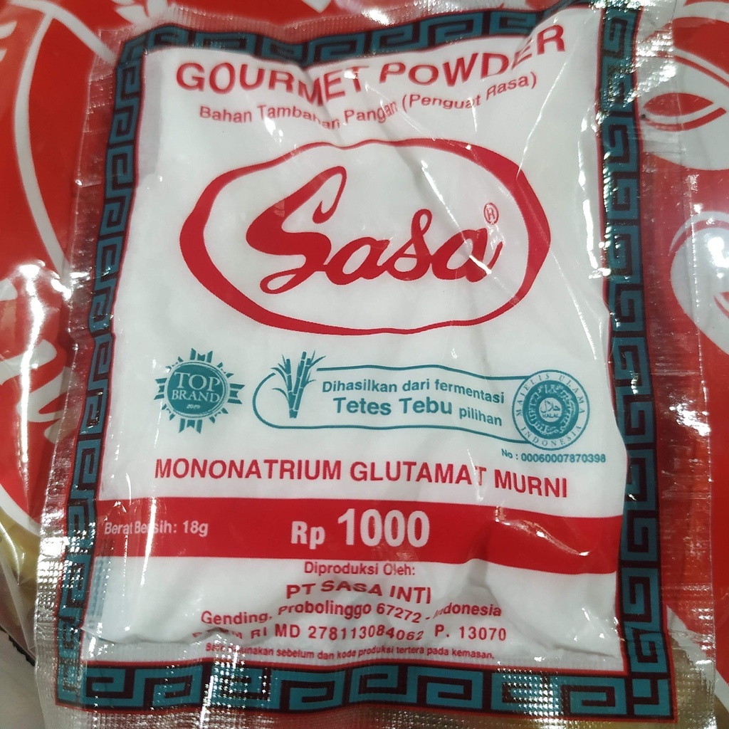 

Sasa (Mononatrium Glutamat Murni) 18 gr