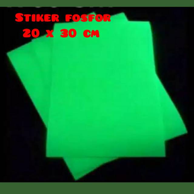 Stiker Fosfor Stiker Luminous GID