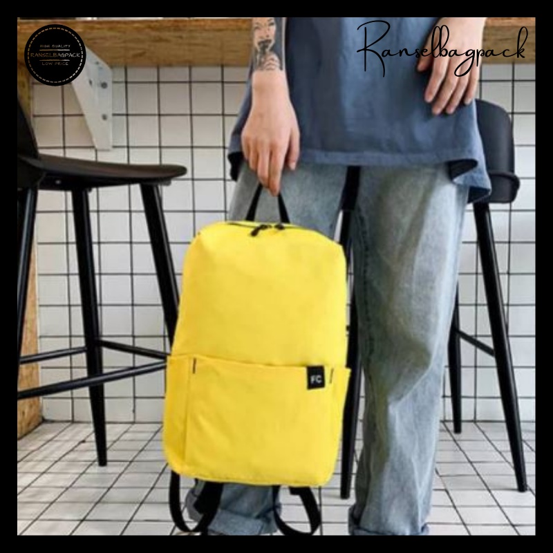 Tas Ransel Backpack Punggung Bahu Travelling Outdoor Sekolah Kuliah Kerja Model Simple Casual Terbaru Kekinian Termurah  Multifungsi Stylish Backpack Perempuan Pria Wanita Laki-laki Cewek Cowok 002