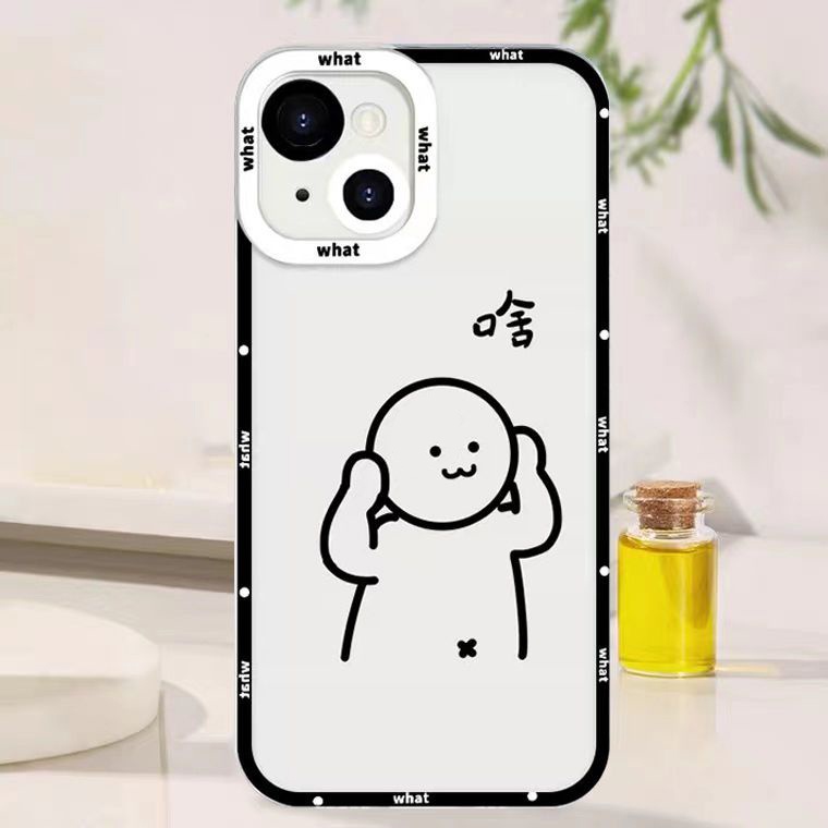 Soft Case Silikon TPU Transparan Motif Anak Lucu Untuk IPhone 14 13 12 11 Pro X XR XS Max SE 6 6S 7 8 Plus