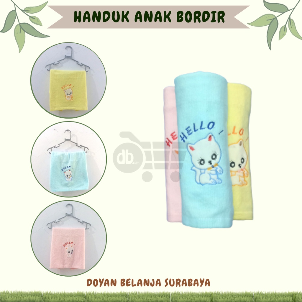 [BISA PILIH WARNA] Handuk Bayi Murah - Bordir/Handuk Bayi Lembut/ Kado Bayi Hadiah Ulang Tahun/ Kado