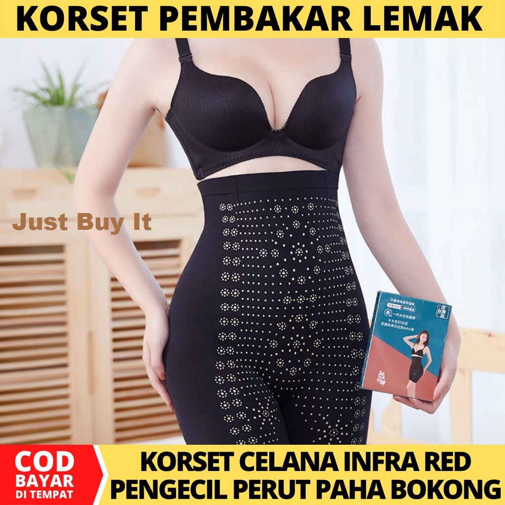 JBI-0040 Celana Korset Wanita Slimming Pant Korset Pelangsing Korset Infrared dan Kawat Penyangga NS