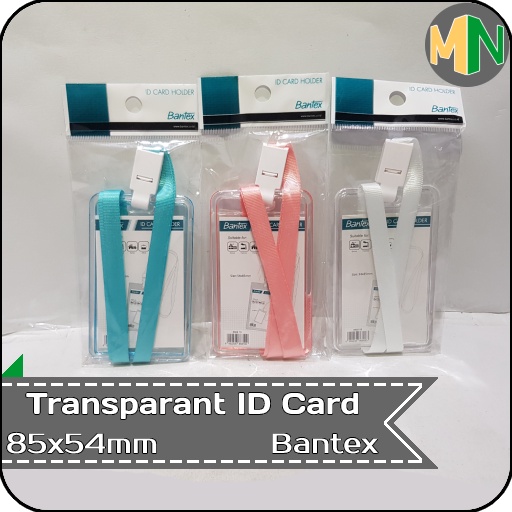 

Transparent ID Card Holder Lanyard Portrait Bantex