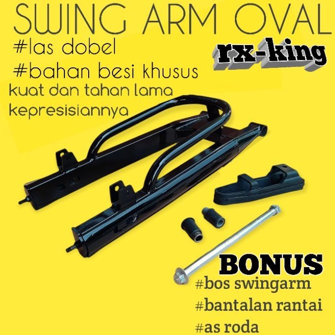 swing arm oval rx king hitam kinclong swing arm modif rx king bahan besi