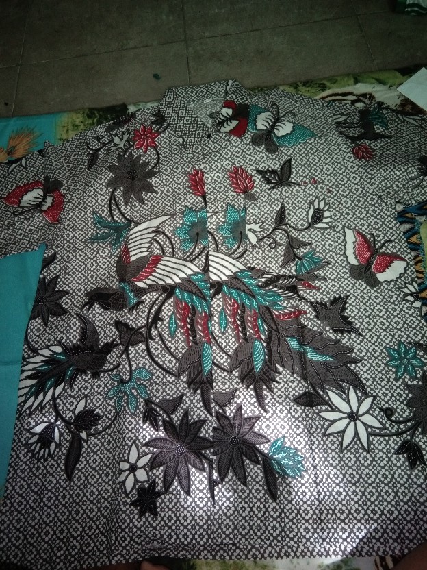 Batik Couple Keluarga Sania Ruffle Ori Ndoro Jowi Dnt Sogan Motif Merpati Putih