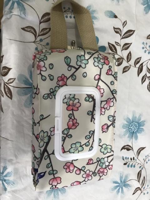 Tempat Tissue Basah Dan Kering 2in1 3in1 4in1 Bunga Krem