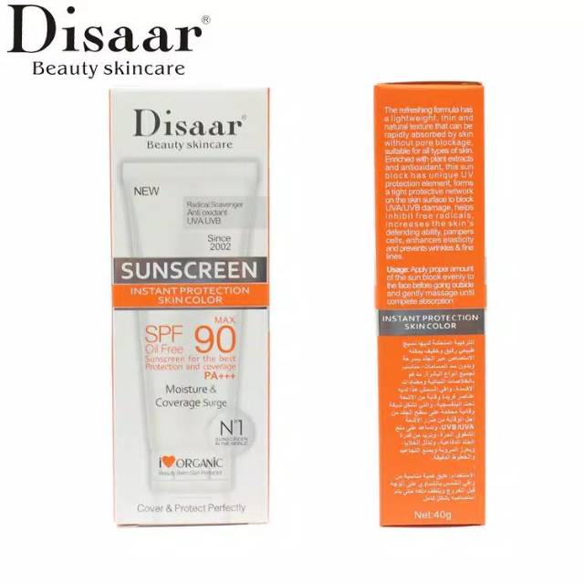 Sunblock SPF 90 untuk wajah/badan