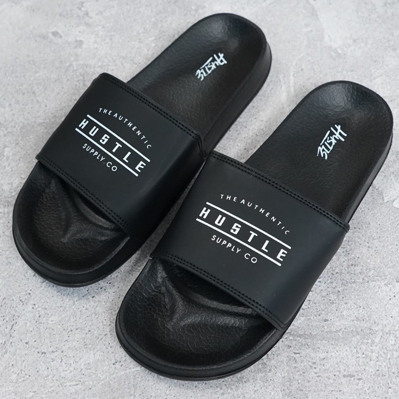 sandal slop basic polos / slipper slop pria-Motif 3