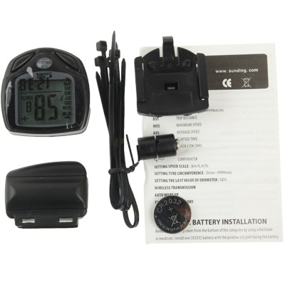 BISA COD Speedometer Sepeda Wireless Display LCD - SD-548C - Black