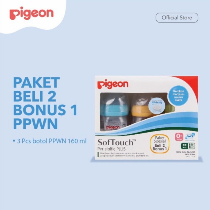 PIGEON PP WIDE NECK 160ML BUY 2 GET 1 / PR010308