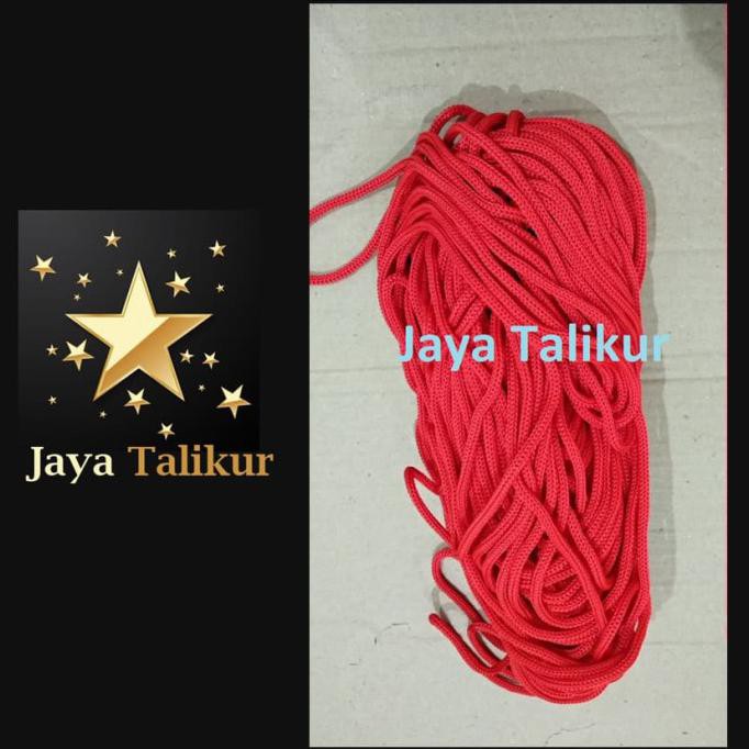 

✨BISA COD✨ Tali kur / Talikur 3 Benang (4 mm) 500 Gr -100% Berat Sesuai - Merah -