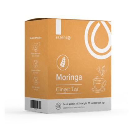 

Teh Ekstrak Daun Kelor + Ekstrak Jahe - MOringa Ginger Tea Essenzo