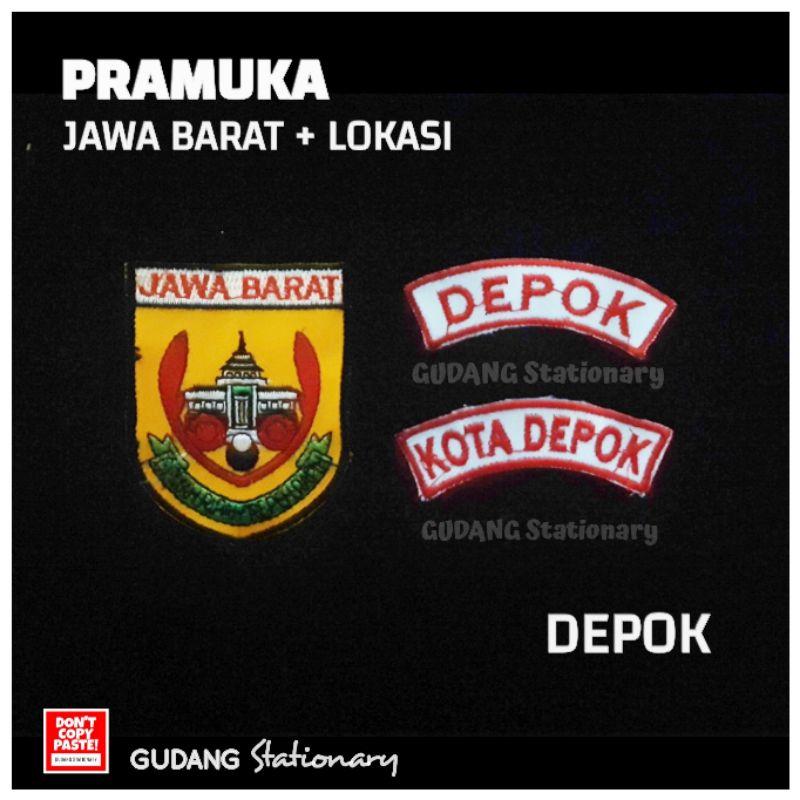 Emblem Jawa Barat + Lokasi Pramuka DEPOK