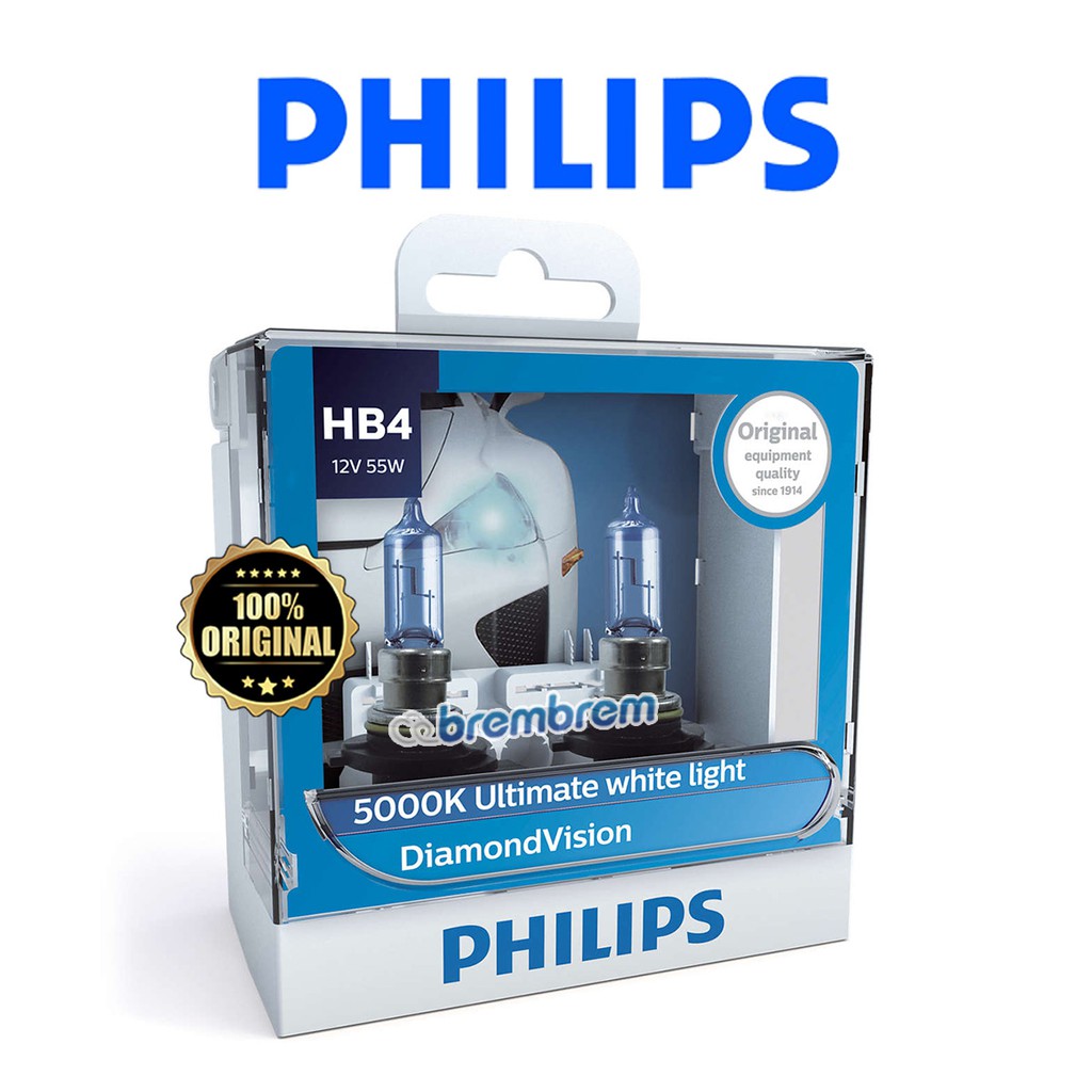 PHILIPS DIAMOND VISION HB4 (5000K) - LAMPU HALOGEN