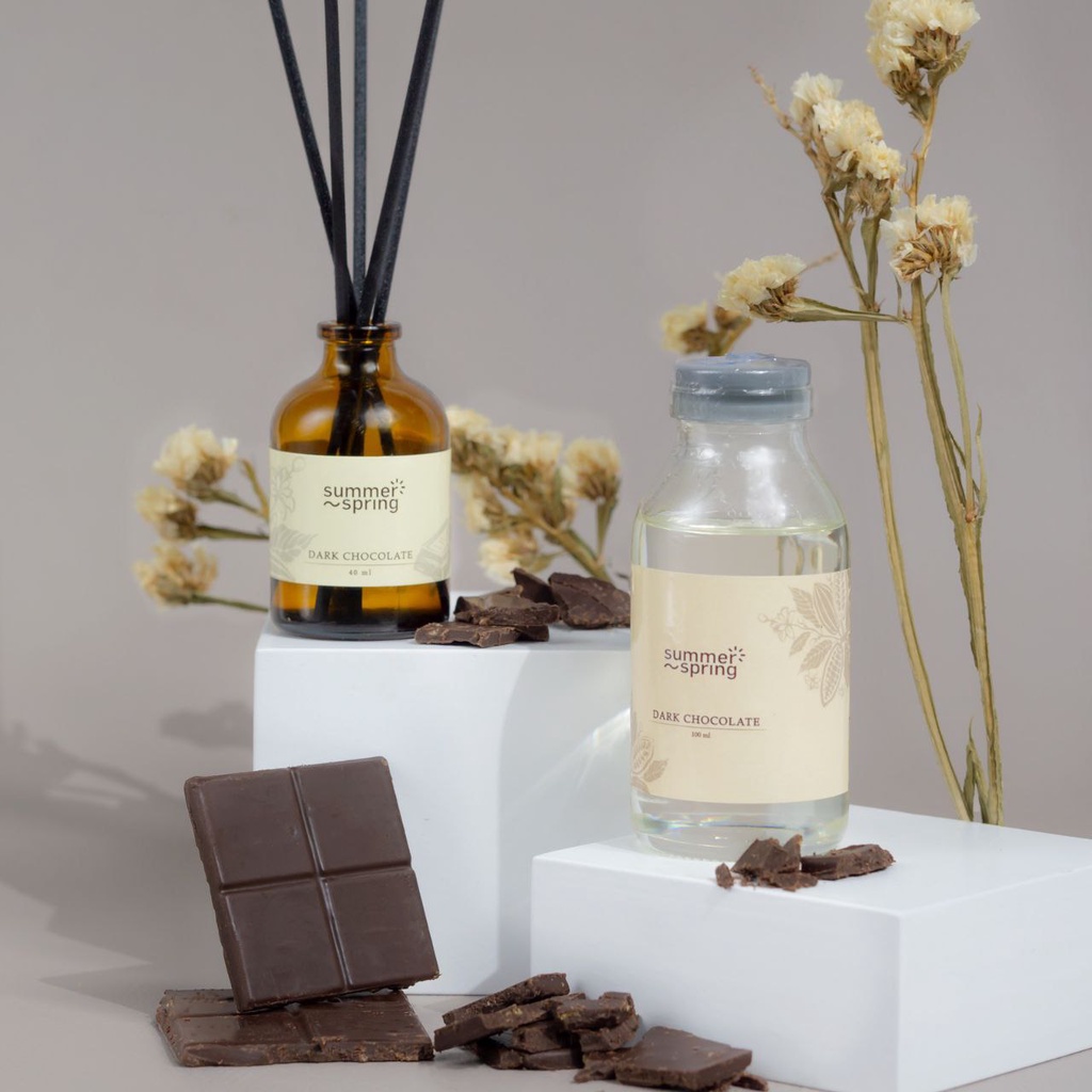 REFILL REED DIFFUSER DARK CHOCOLATE SUMMERSPRING - REFILL REED DIFFUSER SUMMERSPRING - REFILL REED DIFFUSER - REFILL REED DIFFUSER MURAH - REFILL REED DIFFUSER MEWAH - REFILL DIFFUSER - SUMMERSPRING