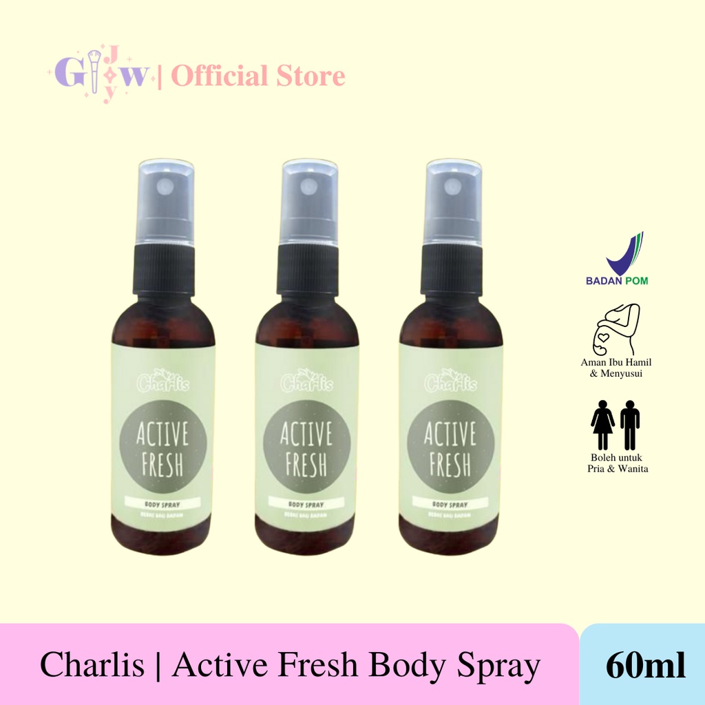 CHARLIS deodorant spray pengharum penghilang bau ketiak ketek underam mencerahkan hitam kehitaman deo deodoran perawatan tubuh kecantikan badan anak dewasa remaja tua muda keti asli original murah viral bagus termurah bpom aman bumil busui hamil menyusui