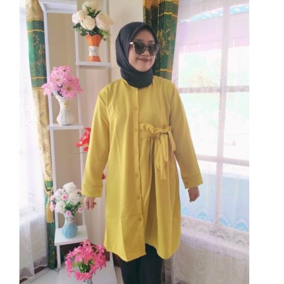 Terbagus.. BAJU TUNIK DEMORE KEKINIAN/ TUNIK BUSUI/BAYLE DAYLE KERUT /JUMBO SIZE