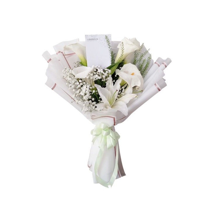 Jual Flowerhouse Deux Lily Bouquet Buket Bunga Calla Lily Dan Lily Hadiah Ulang Tahun