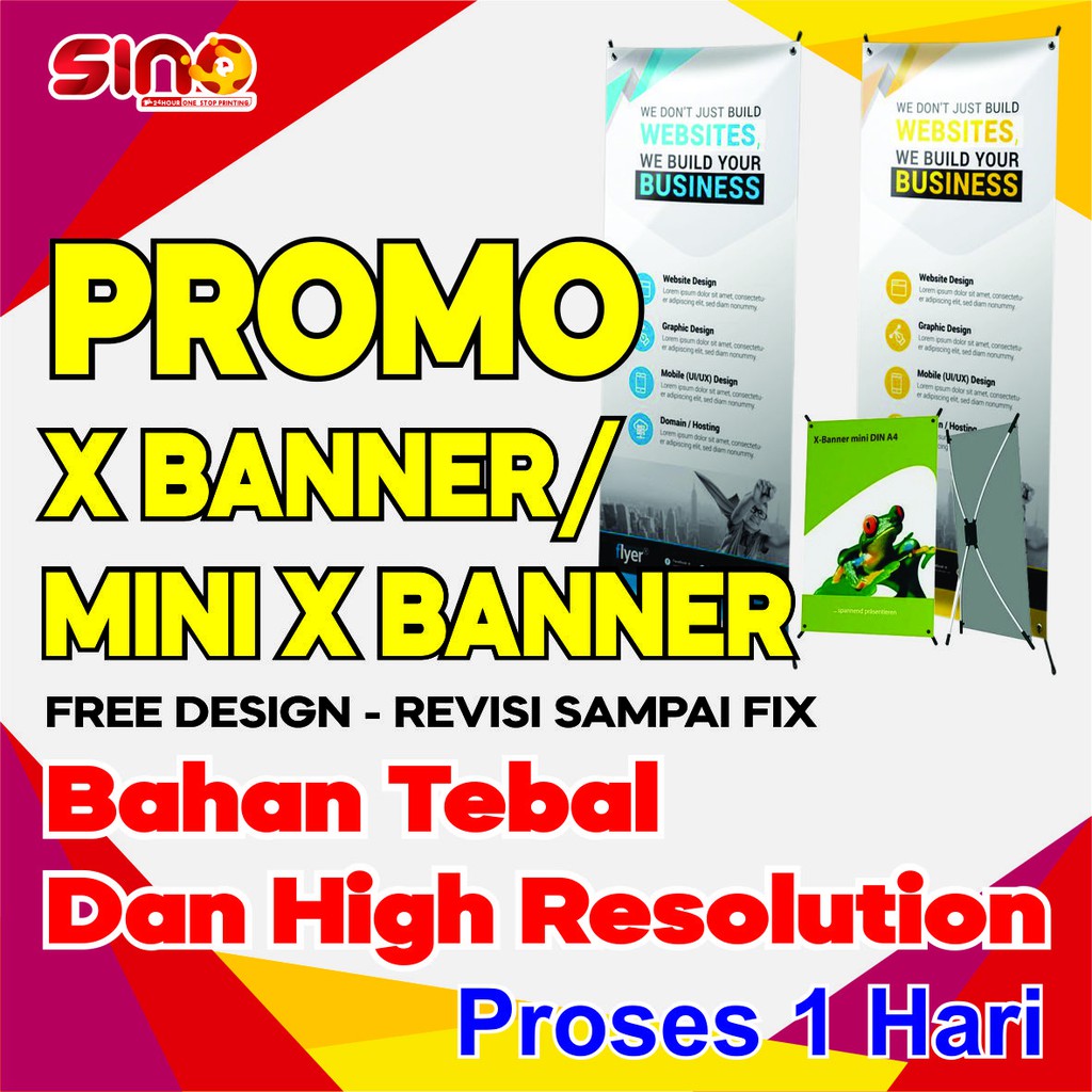 Jual CETAK X BANNER DAN MINI X BANNER | Shopee Indonesia