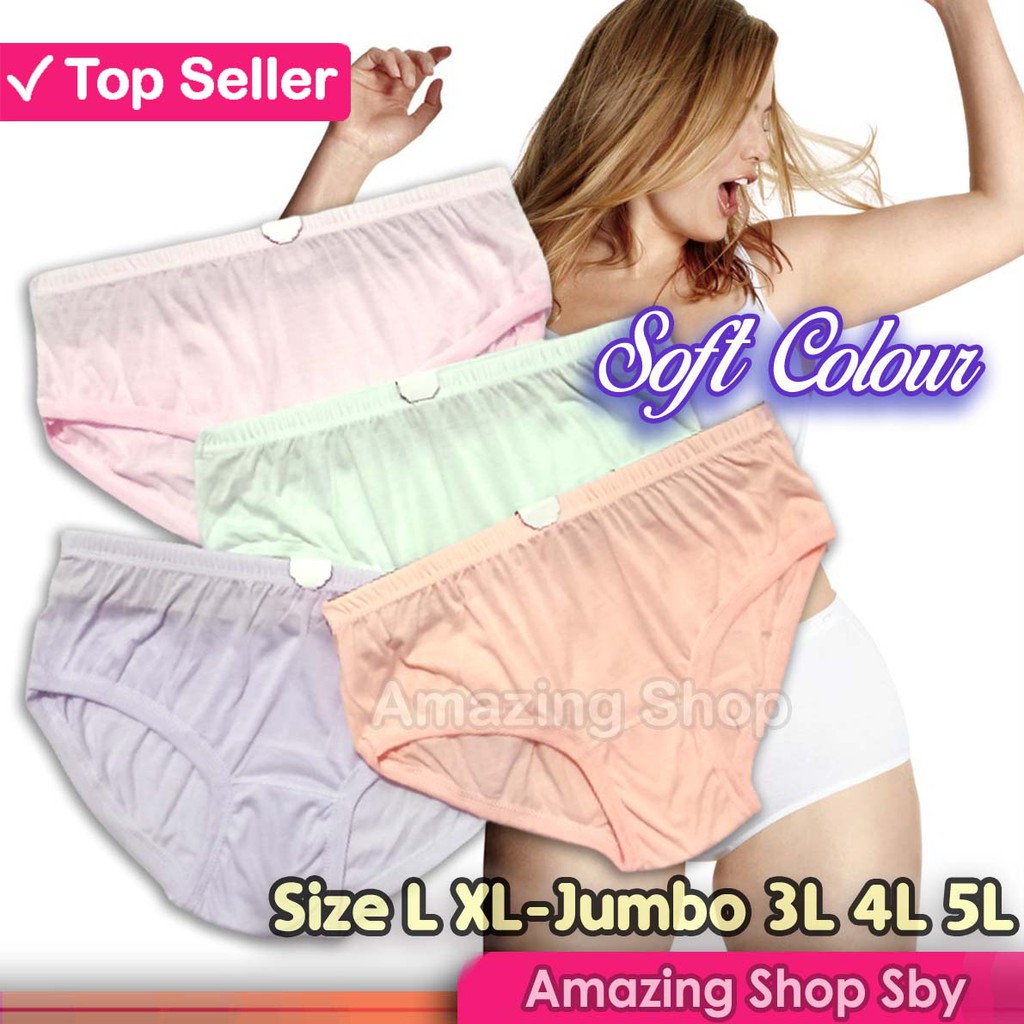 [CD] Celana Dalam Wanita JUMBO SIZE M L XL 3L 4L 5L CD Wanita Hamil Jumbo Size Murah