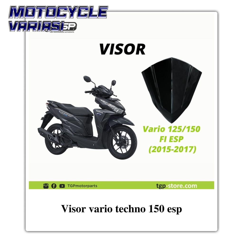 Visor vario techno 150 esp / accesories vario 150 / variasi vario 150