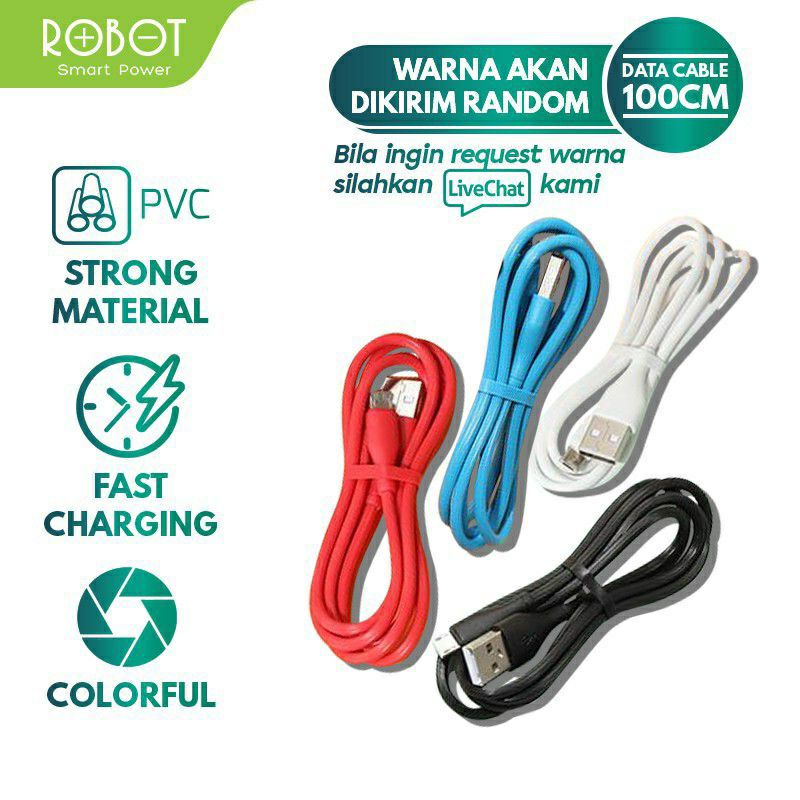 Kabel Data Robot RT-CD100 Kabel Data Micro USB ORIGINAL