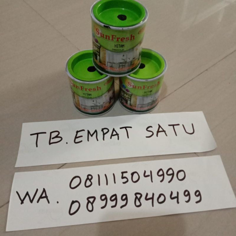 

Cat Minyak Kayu Besi Sunfresh Paling Murah (0,8 Kg)