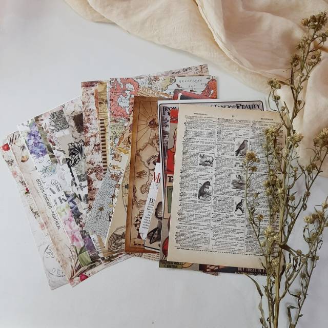 Scrapbook Kertas Vintage | Shopee Indonesia