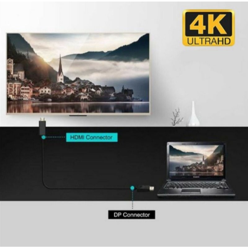 Kabel Display Port to HDMI 1,8meter / kabel DP to Hdmi 1,8meter