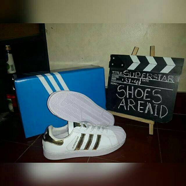 Adidas Superstar White Gold