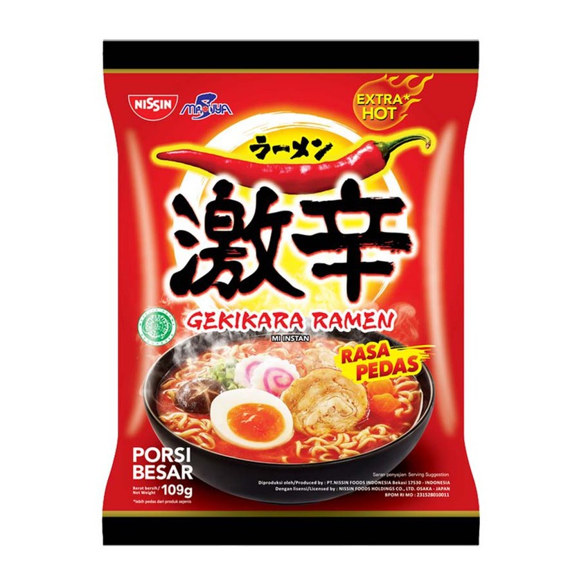 

Nissin Mie Instan Gekikara Ramen Pedas 120 gr