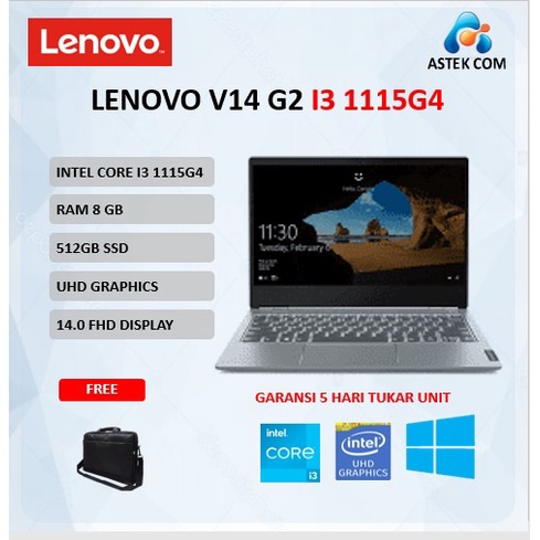 LENOVO V14 G2 I3 1115G4 8GB 512SSD W10 14.0FHD 2YR