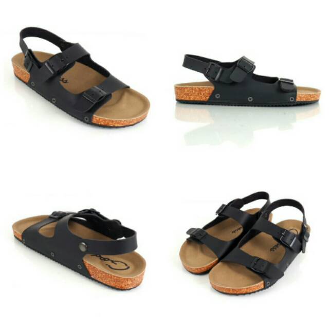 DISC 50% SANDAL KULIT GOODNESS QUIT BLACK