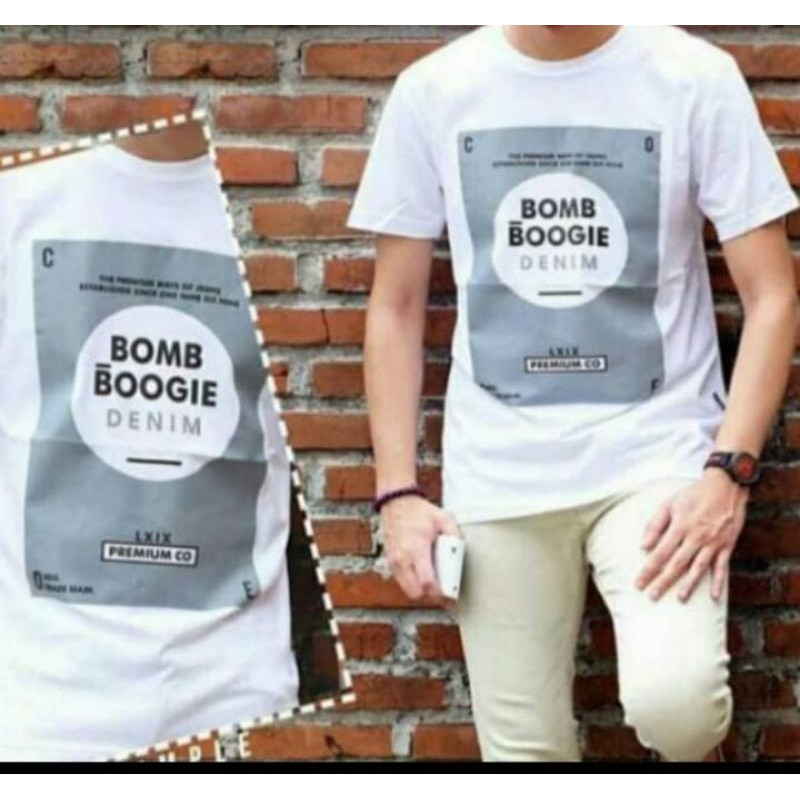 T-Shirt Bomboogie Pria & Wanita Distro Premium