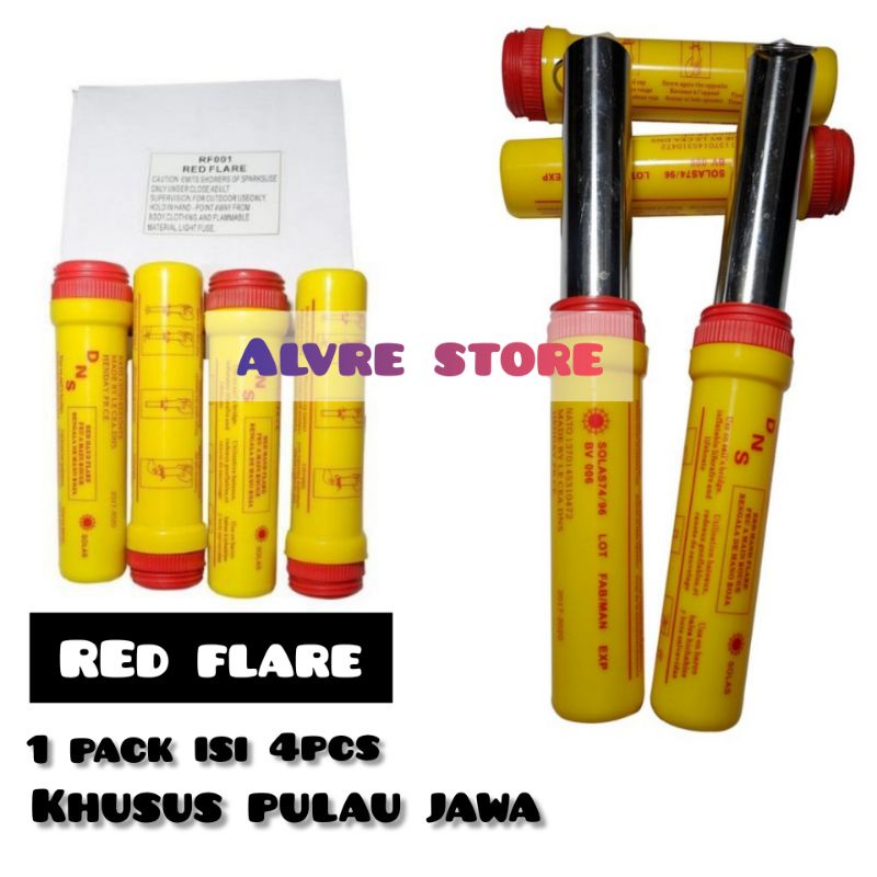 RED HAND FLARE DNS - HARGA PER PACK ISI 4PCS