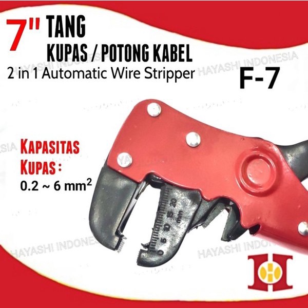 Tang Kupas Potong Kabel Model F 2 in 1 Automatic Wire Stripper